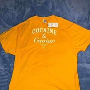 Crooks‎ & Castles yellow cotton t-shirt men Size 3xL